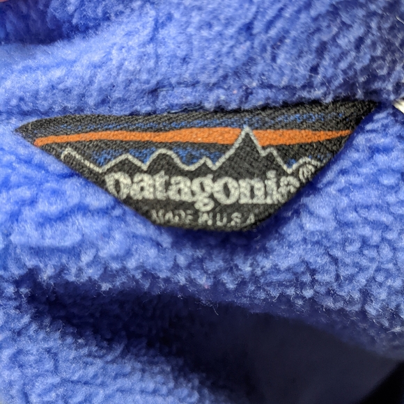 VTG 90’s PATAGONIA. Retro Synchilla Fleece full zip periwinkle. MINT condition. - Picture 7 of 11